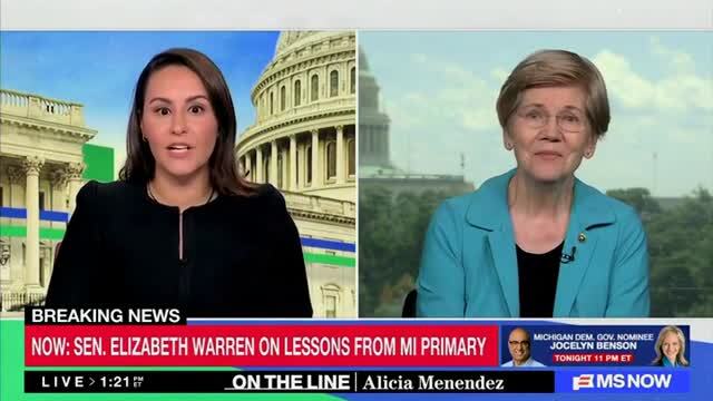 Elizabeth Warren: If Francesca Hong Wins the Nomination, ‘I’m There to Help However I Can’