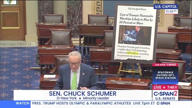 Schumer: Trump’s Priority Is ‘Packing Our Gov’t to the Rafters with Far-Right Extremists’