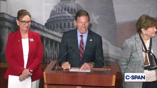 Sen. Blumenthal Welcomes Sen. Darline Graham Amid Passing the Russia Sanctions Bill: I’d Like to Think Lindsey Graham Is Watching, Proud of What We’ve Done