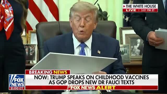 Trump: We’re Breaking Up the Vaccines in Two Time Periods, We’re Doing 20% of That at Each Visit