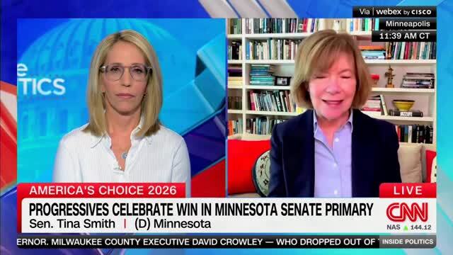Dana Bash Calls out Tina Smith for Saying that Peggy Flanagan Is an Outsider: ‘She’s the Lt. Governor’
