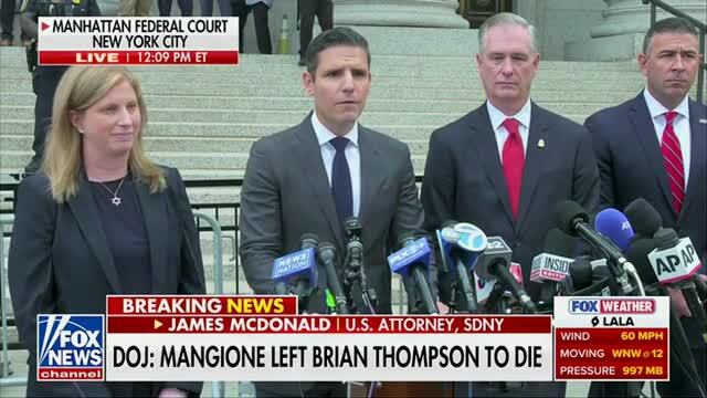 U.S. Attorney, SDNY: Luigi Mangione ‘Stands Convicted in Federal Court and Faces Life in Prison’