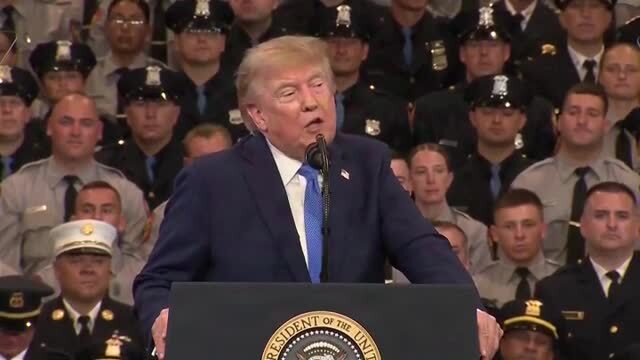 Trump: I Always Back the Blue 100%
