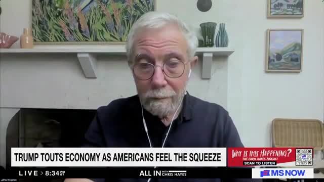 Paul Krugman on Affordability: Inflation Is Outpacing Wages, the Typical Worker Is Worse Off on Purchasing Power Than They Were a Year Ago