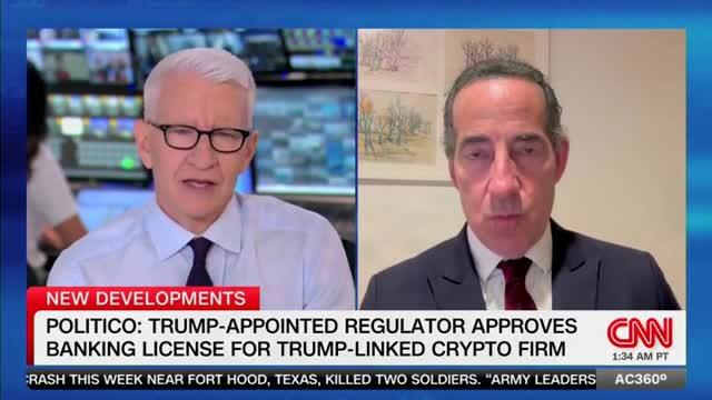 Rep. Jamie Raskin: Trump Crypto Venture Getting Federal Bank License Is ‘Massive Self-Dealing’