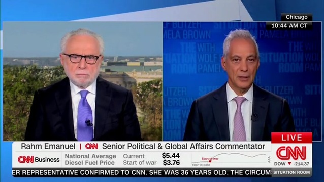 Rahm Emanuel: Trump Throwing $30M to Help Vulnerable Republicans in the Midterms ‘Is a Band-Aid on What’s Coming’