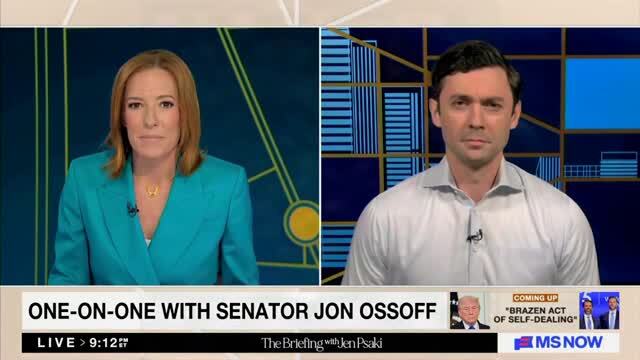 Jon Ossoff on Invoking Natalie Harp: Trump ‘Retreats into Bubble of West Wing Aides Who Are His Security Blanket’