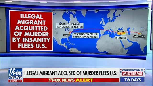 Fox News: Accused Illegal Immigrant Murderer Flees U.S. While on Weekend Pass from Virginia Mental Health Facility