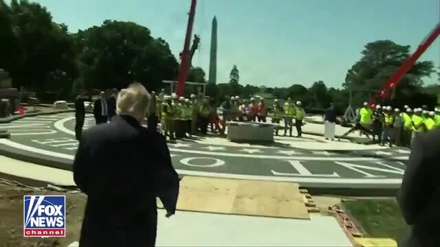 Fox News: Trump Greets Construction Workers Installing New Helipad on the W.H. South Lawn: ‘Nice Job, Fellas!’