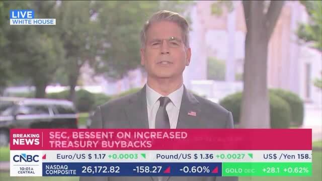 Sec. Scott Bessent on Treasury Buybacks: We’re Trying to Signal That This Is a ‘Thinly Traded Area’ of the Market, There’s Been a Lot of Corporate Issuance