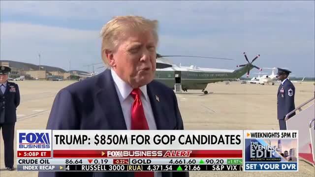 President Trump Talks About How Much Money He’s Raised for the GOP