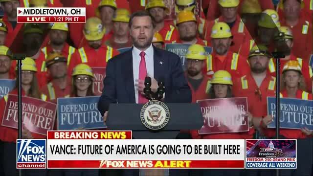 VP Vance to Crowd in Ohio Amid ‘America First’ Agenda: We Don’t Just Want You to Have a Good Job, I Want You to Have Peace, Security