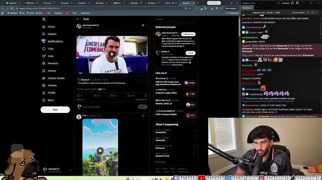 Hasan Piker Says He’s ‘More Respectful to Charlie Kirk’ than Erika Kirk and Republicans Trying to Fill His Shoes