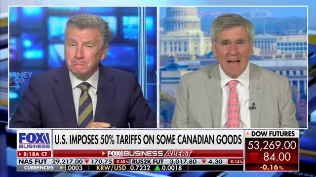 Steve Moore: ‘Probably the Pain Is Not Worth the Gain’ When It Comes to Newly Imposed Trump Tariffs on Canada