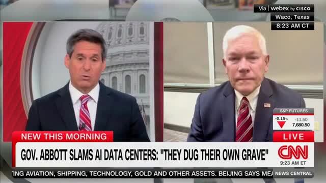 GOP Rep. Sessions: I Think Gov. Abbott Has Done the Right Thing with Pausing Data Center Approvals