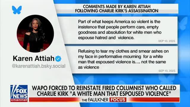 Ben Ferguson: WaPo ‘Gives Too Much Leeway’ to Reporters by Rehiring Karen Attiah After Her Charlie Kirk Comments