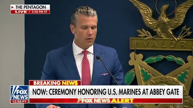Sec. Hegseth on Abbey Gate: Marines, on This 5th Anniversary, Your Valor Is Now Officially, Permanently and Properly Recognized