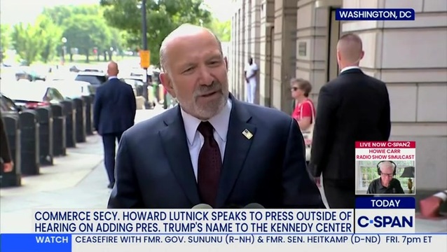 Commerce Secretary Lutnick: Kennedy Center Is ‘Dangerous’; ‘There Are Chunks of Concrete Falling off the Ceiling in the Garage’