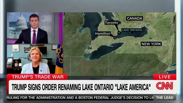 Mayor of Hamilton, Ontario, on Trump Renaming Lake Ontario to Lake America: ‘I Don’t Have Time for Silly Name Games’