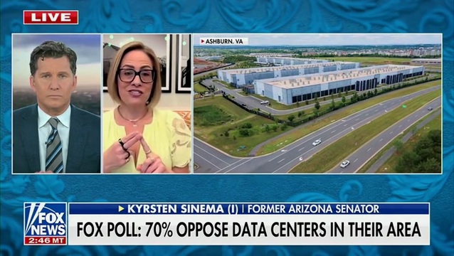 Kyrsten Sinema: ‘China Has Done an Excellent Job at Spreading Misinformation Across the Country Around Data Centers’