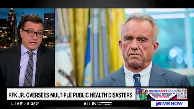 Chris Hayes Slams RFK Jr.’s ‘Funny Bit’ on Measles: ‘Isn’t it Funny that Infants Die of Measles When They Don’t Get Vaccinated?’