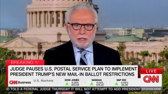 CNN: Judge Pauses U.S. Postal Service Plan To Implement Trump’s New Mail-in Ballot Restrictions