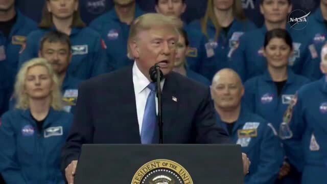 Trump at Johnson Space Center in Houston: We’re Proudly Awarding the Congressional Space Medal of Honor to the Remarkable Crew of Artemis II