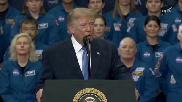 Trump: We Brought America’s Space Program Out of Its Dark Age and into Its New Golden Age, ‘We Will Explore It, We Will Tame It, and We Will Win It’