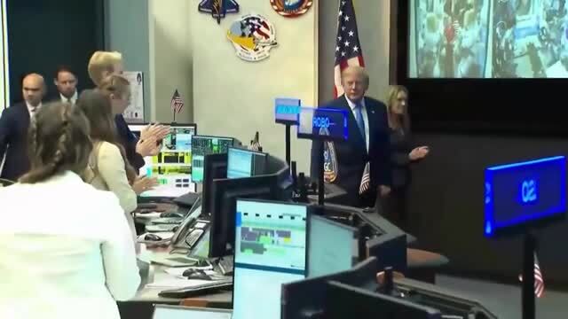 Trump Enters Mission Control at Johnson Space Center in Houston: I Just Want to Thank Everybody, ‘This Was Fantastic’