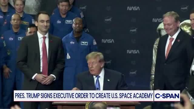 Trump Signs Executive Order Creating the U.S. Space Academy: ‘Thank You Very Much’