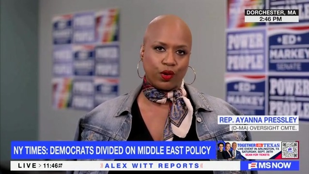 Rep. Pressley Dodges ‘Middle East’ Question Amid Pro-Israel Moskowitz: ‘These Are Fair Questions, But I’m Focused on the People’