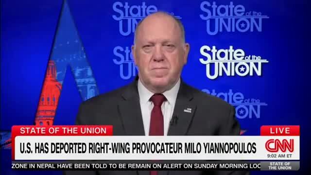 Tom Homan Says Milo Yiannopoulos’ Overstayed Visa: He Didn‘t Appear in Court, the Judge Ordered Him Deported