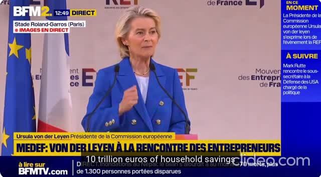 EU President Von der Leyen Calls Savings ‘Lazy’ and Wants Them Put at Risk