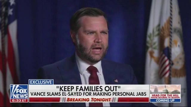 Vance on El-Sayed: I Find the Guy Is a Bit of a Joke, He’s a Socialist