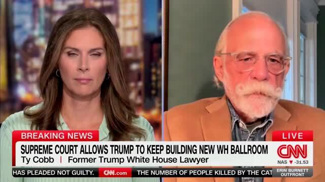 Ty Cobb on W.H. Ballroom: The Supreme Court Ruling Is Very Significant, It Is Less Rigorous in Applying the Standards Historically
