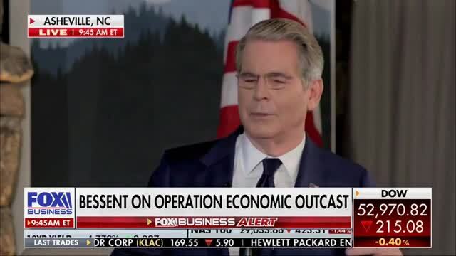 Sec. Scott Bessent on Iran: We Have Zero Tolerance, We’re Going to Economically Asphyxiate This Regime