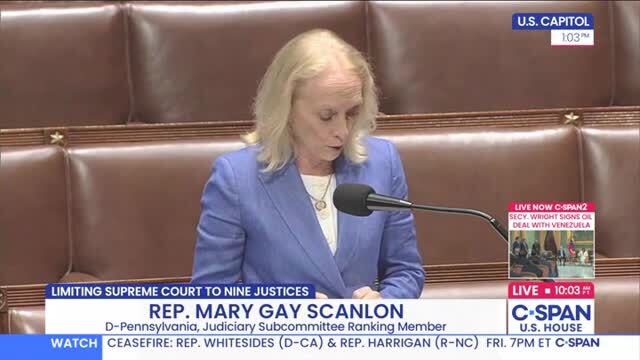 Dem Rep. Scanlon: It Would Be ‘a Grave Mistake’ to Dictate How Many Justices Should Sit on the Supreme Court in Perpetuity