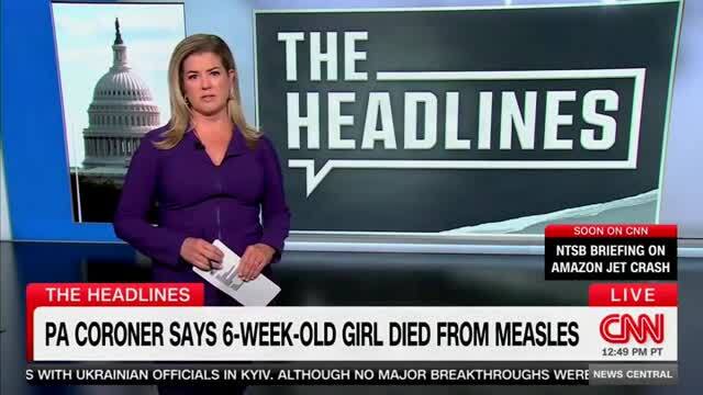 CNN: Pennsylvania Coroner Says 6-Week-Old Girl Died from Measles