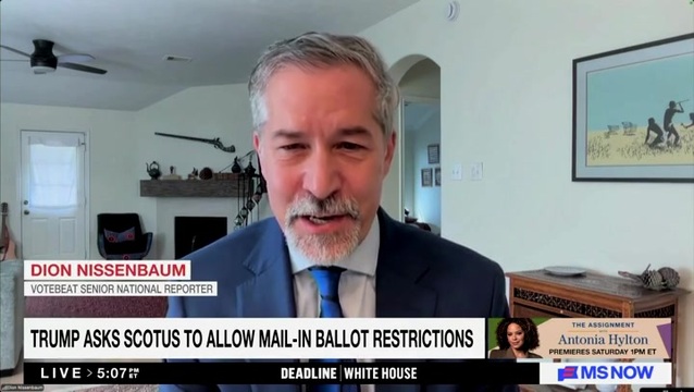MS NOW Guest: Trump Has Made Voter Fraud ‘a Cornerstone of His Administration’