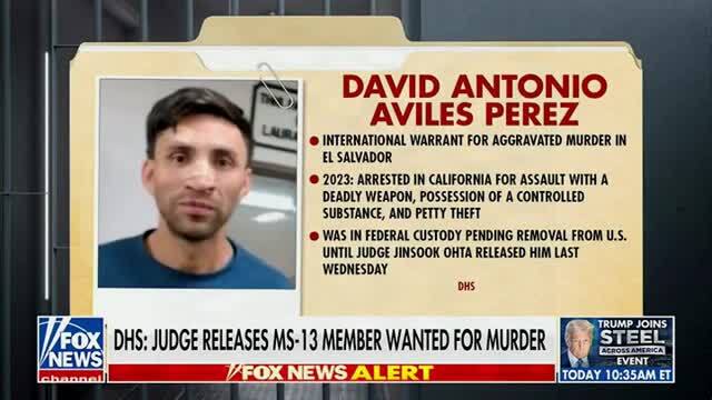 DHS’ Percival Slams San Diego, Calif. Judge for Releasing Alleged MS-13 Member Wanted for Murder