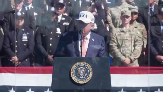 Trump: This Battered Piece of Steel Here on the Ellipse, Is a Reminder That America Is Blessed with a Strength No Fire Can Consume