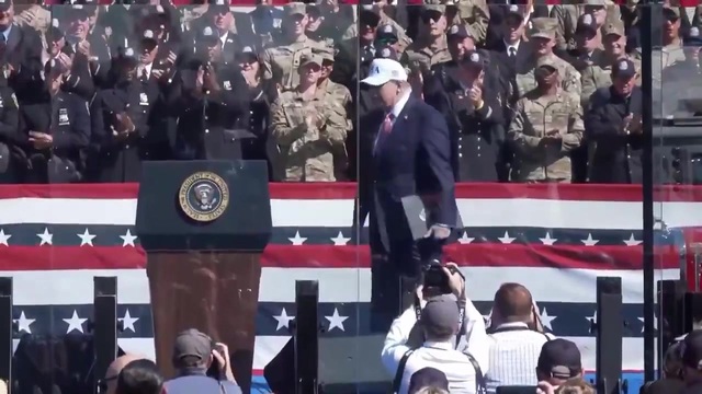 Tunnel Towers CEO Frank Siller Presents Trump with a Piece of the American Flag Containing Steel from the South Tower