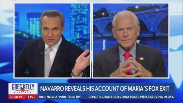 Peter Navarro Says that the White House Called Fox News CEO to Tell Her that Firing Maria Bartiromo’s Was ‘Totally Unacceptable’
