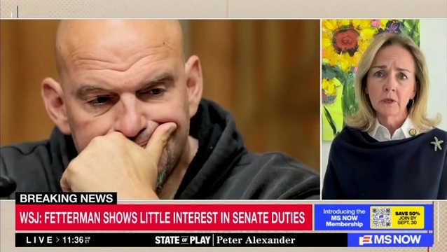 Dem Rep. Dean: I Only Want the Best for John Fetterman, But I Oppose So Much of What He Has Voted for Alongside Pres. Trump
