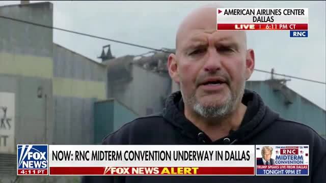 Dem Sen. Fetterman Makes Video Appearance at GOP’s Midterm Convention: I Reject the Socialism and That Anti-American Way of Life
