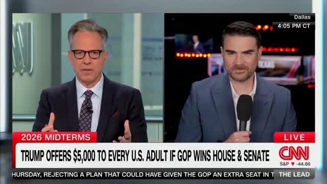 Ben Shapiro on Trump’s $5,000 Checks: Both Parties Have Decided to Raise National Debt ‘as High as Humanly Possible’