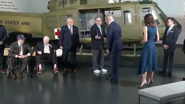 Trump Greets Medal of Honor Recipients at the National Medal of Honor Museum in Arlington, Texas