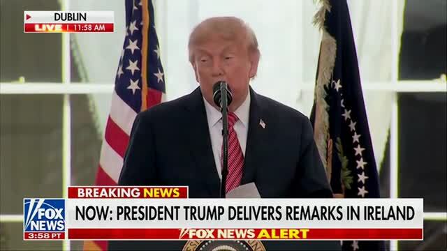 Trump in Ireland: ‘You Took All of Our Medical Companies ... You Fleeced Us, but That’s Okay’