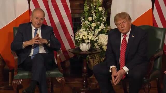 Trump on Protests Against Him in Ireland: ‘I Didn’t Know There Was a Protest’; ‘It Can’t Be a Very Big One’