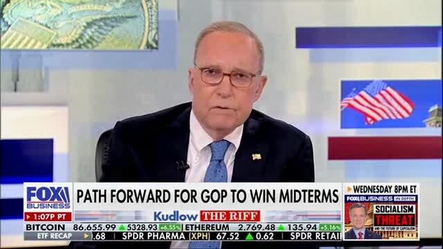 Kudlow: While the Republicans Are Running Good Candidates, the Dems Are Running ‘Far-Left Wing Socialist Turkeys’ in Midterm Election